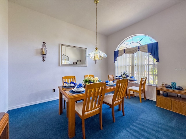 429 Belfry Dr, Davenport, FL 33897 - dining area featuring carpet flooring and a chandelier