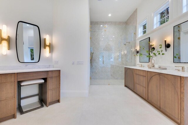 6186 Louise Cove Dr, Windermere, FL 34786 - full bath with tiled shower and vanity