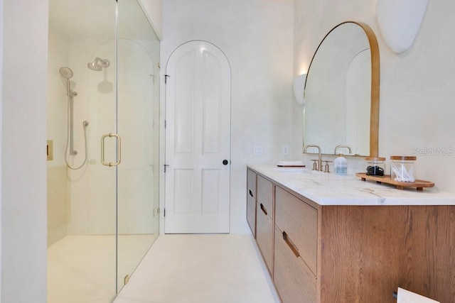 6186 Louise Cove Dr, Windermere, FL 34786 - full bathroom with vanity and a stall shower