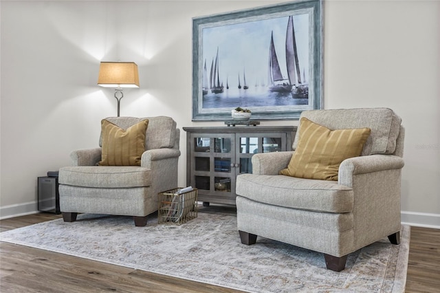 5723 Tarleton Way, Mount Dora, FL 32757 - sitting room featuring wood finished floors