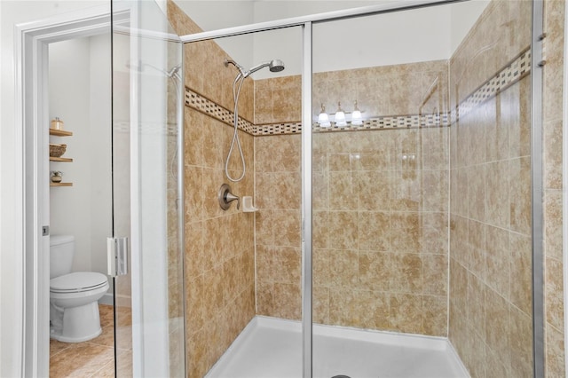 5723 Tarleton Way, Mount Dora, FL 32757 - bathroom featuring a stall shower and tile patterned flooring