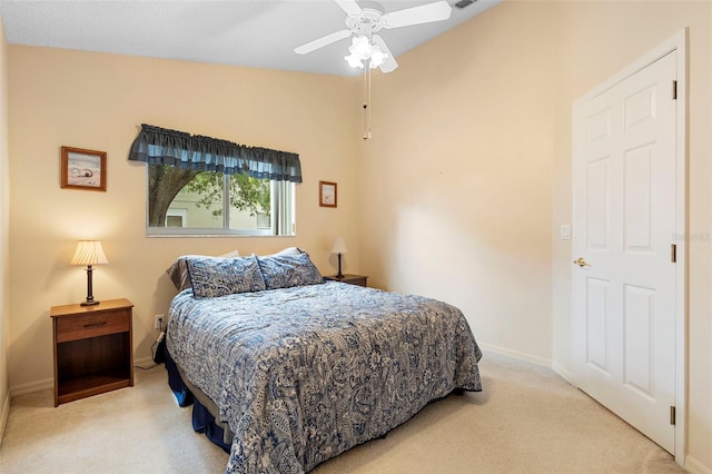 3707 Doune Way, Clermont, FL 34711 - carpeted bedroom with baseboards and a ceiling fan