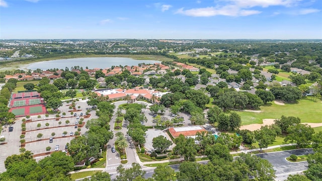 3707 Doune Way, Clermont, FL 34711 - aerial view of residential area featuring a large body of water