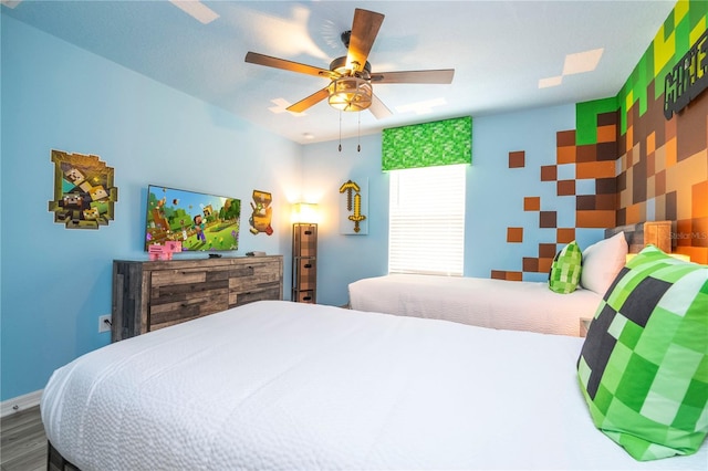 1907 Summer Dr, Davenport, FL 33897 - bedroom featuring wood finished floors and ceiling fan
