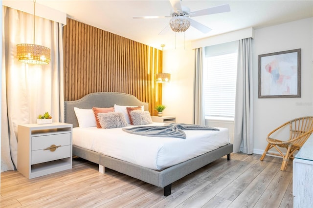 1907 Summer Dr, Davenport, FL 33897 - bedroom with light wood-style floors and ceiling fan