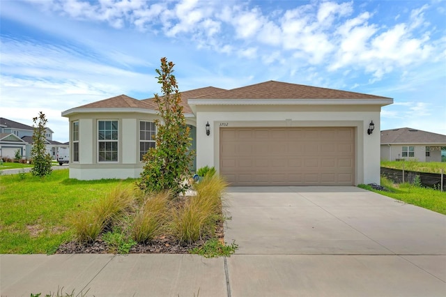 3702 Haddon Ave, Davenport, FL 33837 - ranch-style house with stucco siding, driveway, and an attached garage