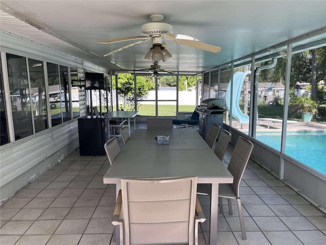 608 Knowles Rd, Brandon, FL 33511 - sunroom / solarium with ceiling fan and plenty of natural light