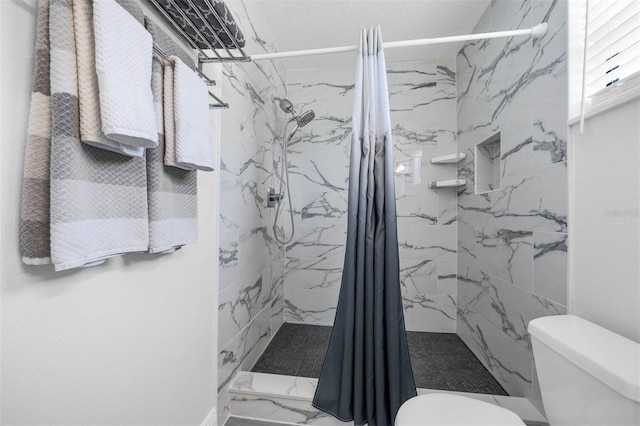 2025 Mango Tree Dr, Edgewater, FL 32141 - full bath with a marble finish shower and marble finish flooring