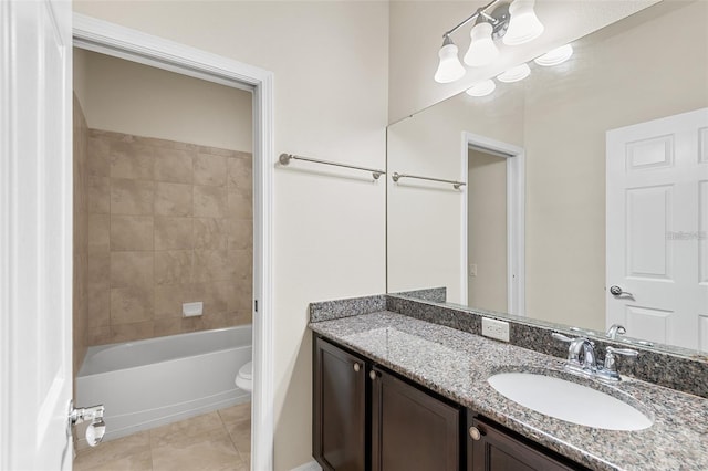 2236 Landside Dr, Valrico, FL 33594 - full bathroom featuring vanity, tile patterned flooring, and shower / washtub combination