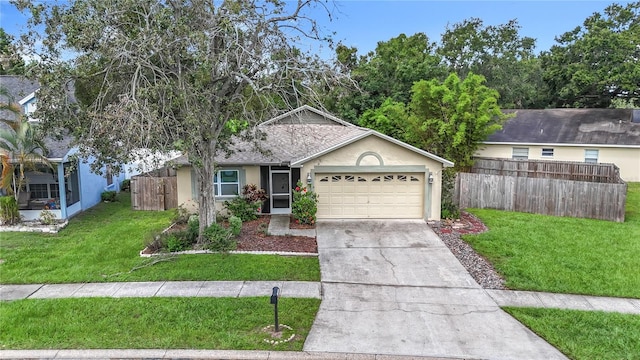 10901 Peppersong Dr, Riverview, FL 33578 - single story home with stucco siding, concrete driveway, and an attached garage
