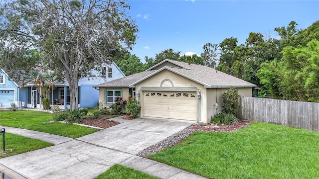 10901 Peppersong Dr, Riverview, FL 33578 - single story home featuring stucco siding, a garage, concrete driveway, and roof with shingles