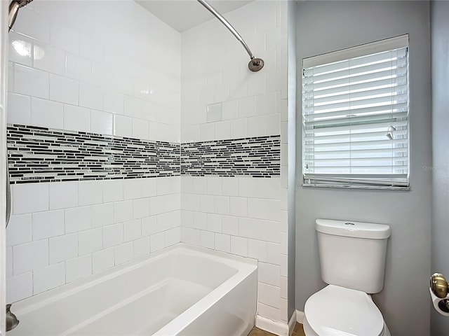 10901 Peppersong Dr, Riverview, FL 33578 - full bathroom featuring toilet and washtub / shower combination