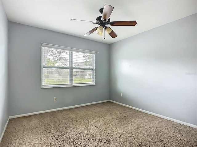 10901 Peppersong Dr, Riverview, FL 33578 - carpeted spare room with baseboards and a ceiling fan