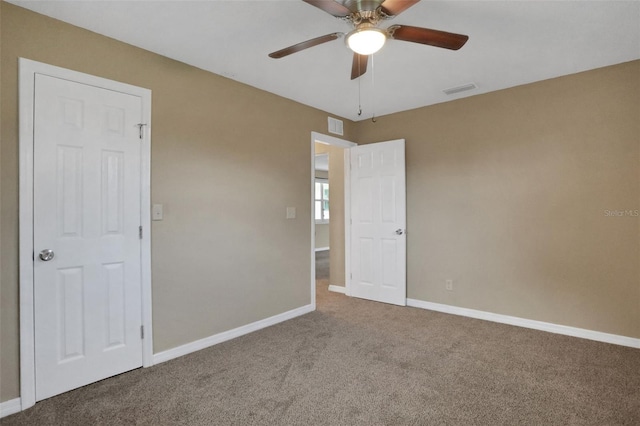 749 Ridge Blvd, South Daytona, FL 32119 - carpeted empty room with baseboards and ceiling fan