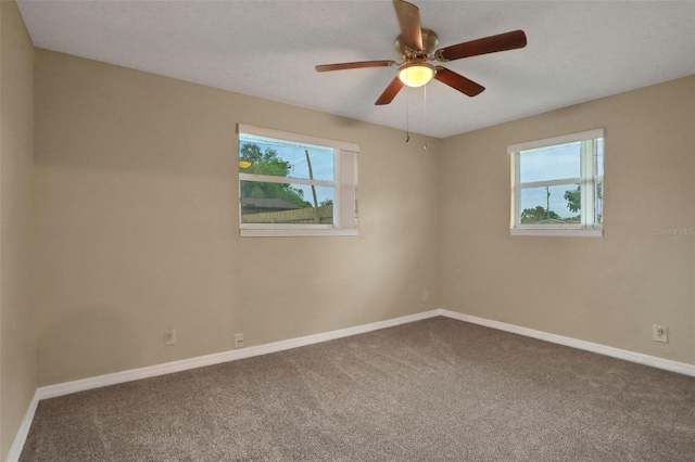 749 Ridge Blvd, South Daytona, FL 32119 - carpeted spare room featuring plenty of natural light and ceiling fan