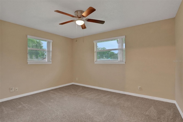 749 Ridge Blvd, South Daytona, FL 32119 - carpeted spare room with healthy amount of natural light and ceiling fan