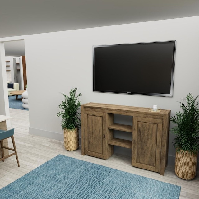 SW 162nd Lane, Ocala, FL 34473 - living room featuring light wood-style flooring and a desk