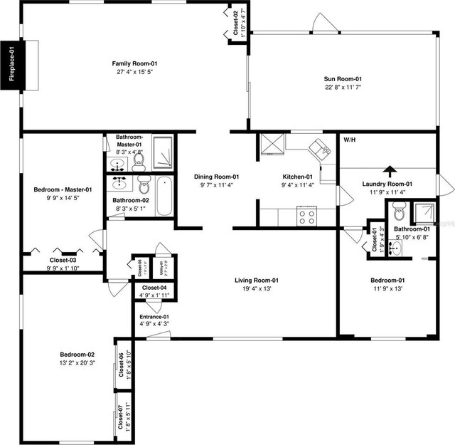 1175 Tracy Dr, Port Orange, FL 32129 - view of property floor plan