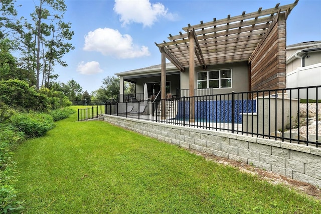 15315 Gilligan Ct, Winter Garden, FL 34787 - view of yard with a pergola and a patio