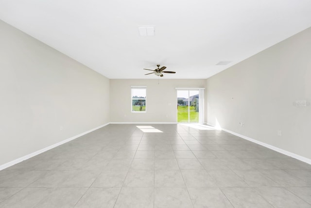4288 Blackshear Ct, Clermont, FL 34714 - spare room featuring a ceiling fan and light tile patterned floors