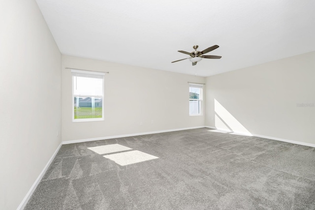 4288 Blackshear Ct, Clermont, FL 34714 - carpeted spare room featuring a ceiling fan and baseboards