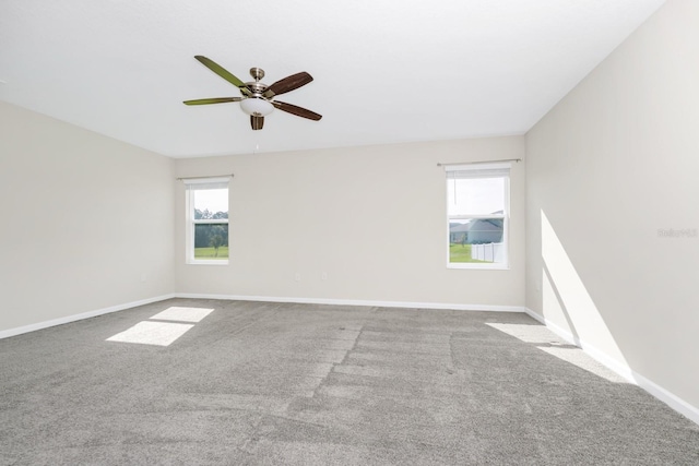 4288 Blackshear Ct, Clermont, FL 34714 - carpeted spare room featuring a ceiling fan and baseboards