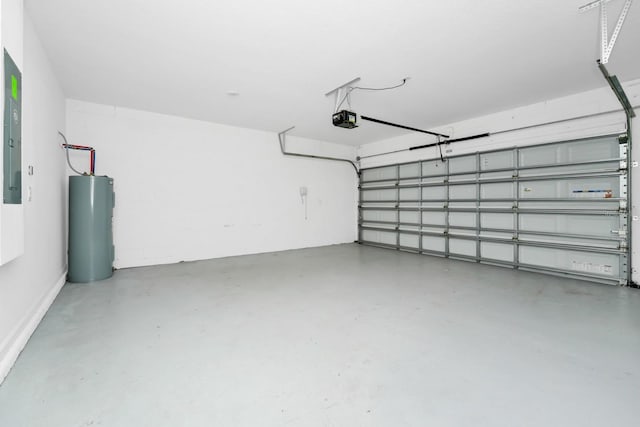 4288 Blackshear Ct, Clermont, FL 34714 - garage with water heater and a garage door opener