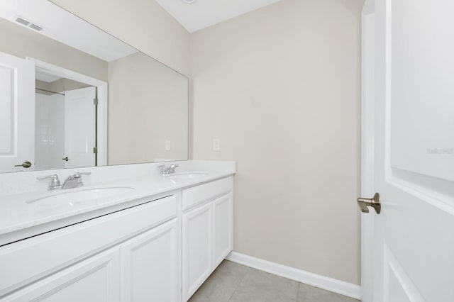 4288 Blackshear Ct, Clermont, FL 34714 - full bath with double vanity and tile patterned floors