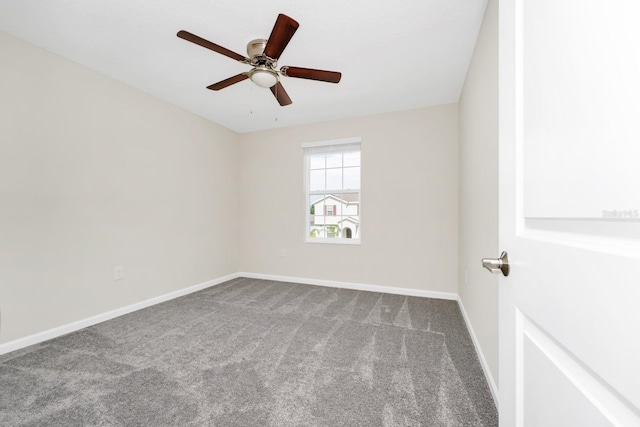 4288 Blackshear Ct, Clermont, FL 34714 - unfurnished room featuring dark colored carpet and a ceiling fan
