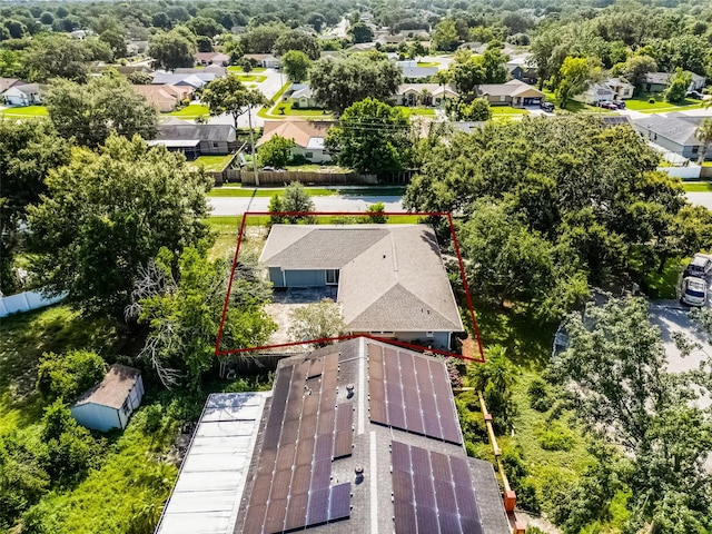 7201 Pleasant Dr, Orlando, FL 32818 - aerial view of residential area featuring property boundaries highlighted
