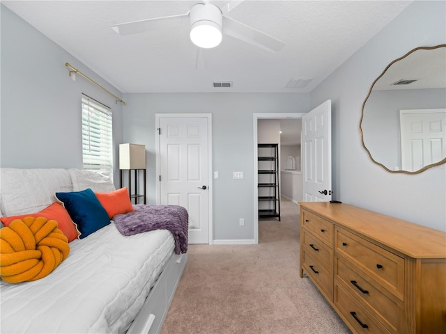2556 Ocoee Reserve Ct, Ocoee, FL 34761 - bedroom featuring light colored carpet and ceiling fan