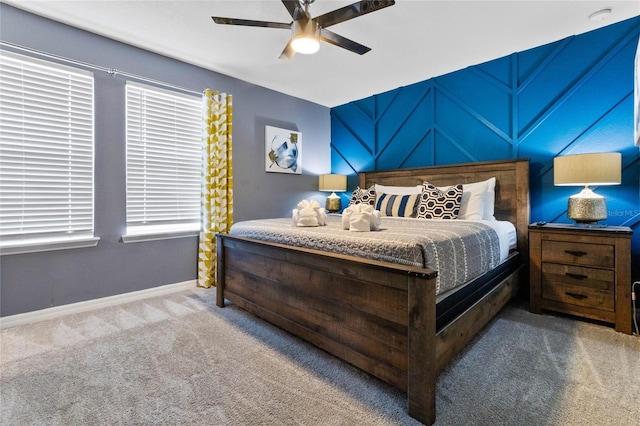 2026 Lelani Cir, Davenport, FL 33897 - carpeted bedroom featuring baseboards and ceiling fan