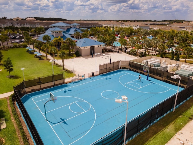 2026 Lelani Cir, Davenport, FL 33897 - view of basketball court with community basketball court and a residential view