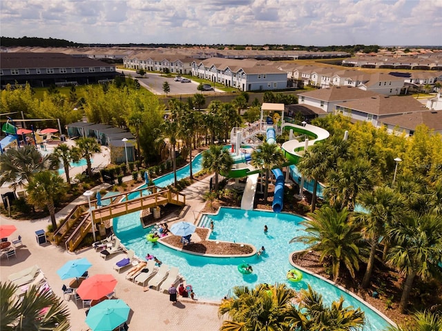 2026 Lelani Cir, Davenport, FL 33897 - aerial perspective of suburban area featuring a pool area