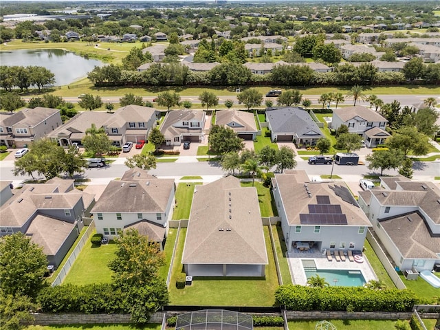 15586 Hamlin Blossom Ave, Winter Garden, FL 34787 - aerial view of residential area with a large body of water and a pool