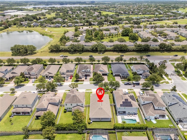 15586 Hamlin Blossom Ave, Winter Garden, FL 34787 - aerial view of residential area featuring a nearby body of water
