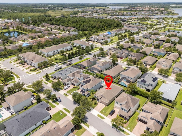 15586 Hamlin Blossom Ave, Winter Garden, FL 34787 - aerial perspective of suburban area featuring a nearby body of water