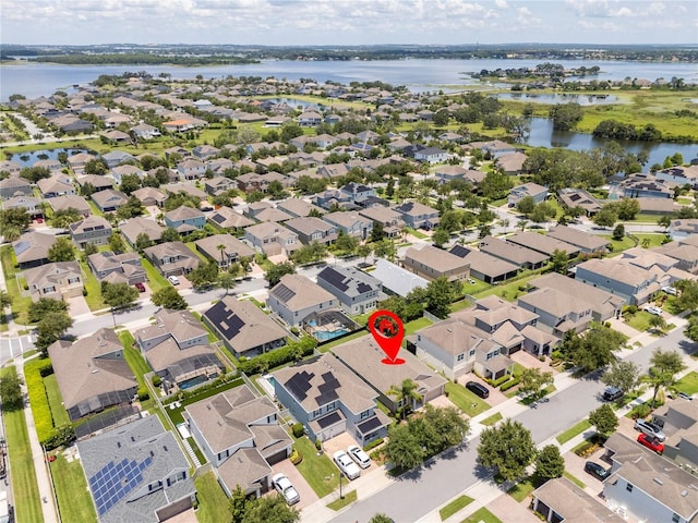 15586 Hamlin Blossom Ave, Winter Garden, FL 34787 - aerial perspective of suburban area featuring a large body of water