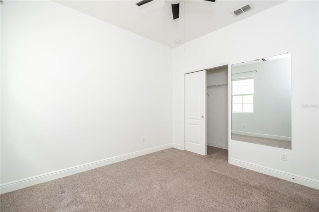 15586 Hamlin Blossom Ave, Winter Garden, FL 34787 - unfurnished bedroom with carpet floors, a closet, and ceiling fan