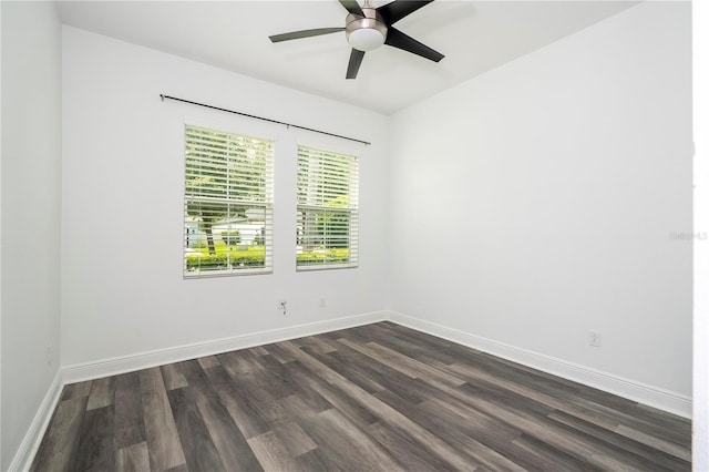 15586 Hamlin Blossom Ave, Winter Garden, FL 34787 - spare room featuring dark wood finished floors and ceiling fan