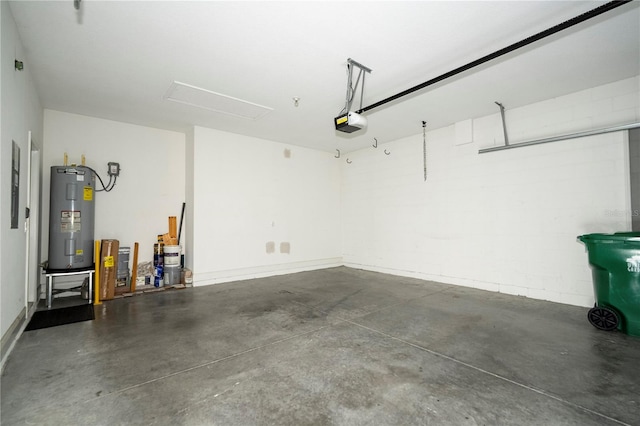 15586 Hamlin Blossom Ave, Winter Garden, FL 34787 - garage with water heater and a garage door opener