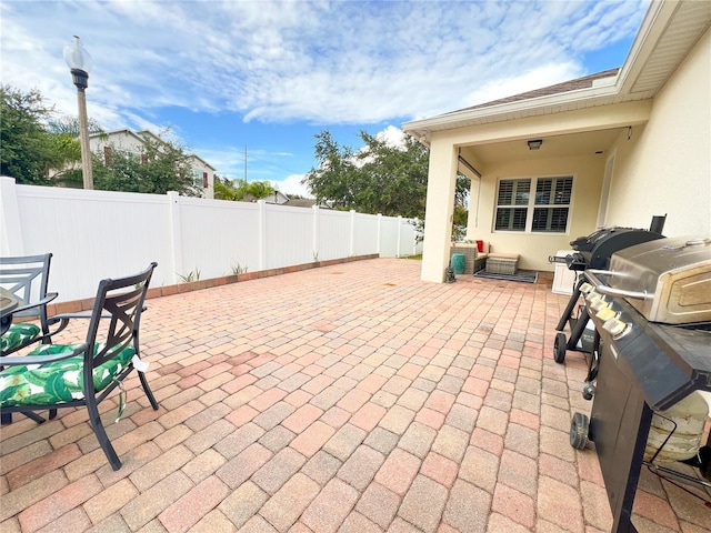 8004 Sweet Orange Ave, Winter Garden, FL 34787 - fenced backyard featuring a patio and grilling area