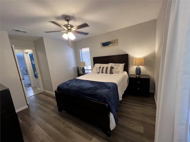 1159 E Winged Foot Cir, Winter Springs, FL 32708 - bedroom featuring wood finished floors and ceiling fan
