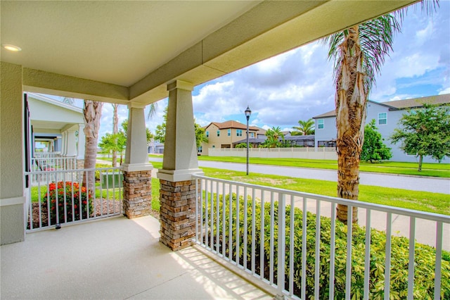 7524 Summerlake Groves St, Winter Garden, FL 34787 - covered porch with a residential view