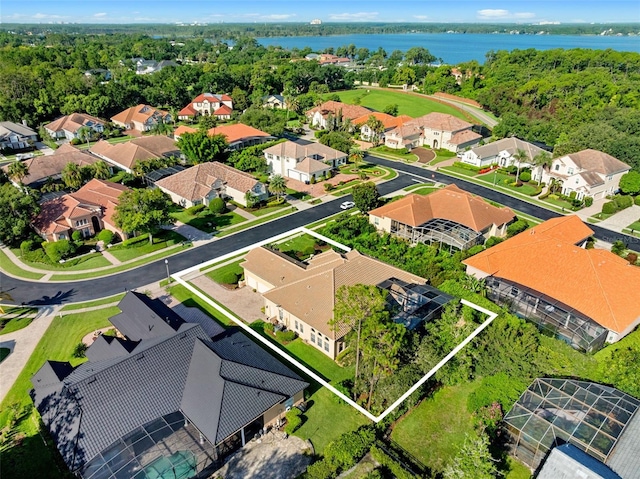 8974 Grey Hawk Pt, Orlando, FL 32836 - aerial view of residential area featuring a nearby body of water