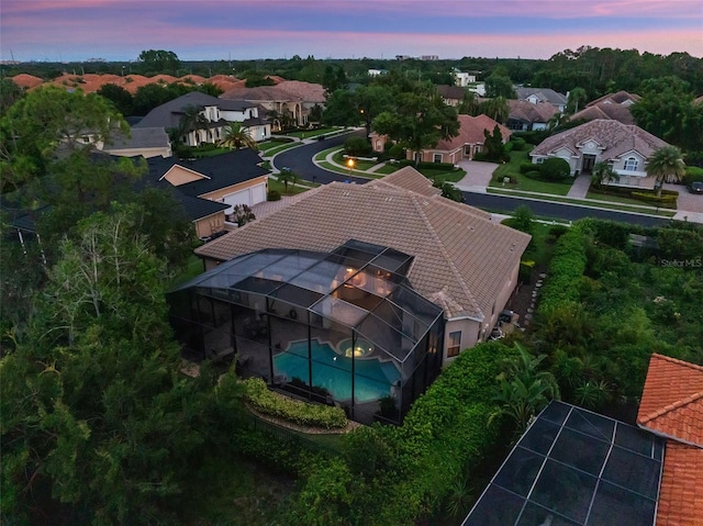 8974 Grey Hawk Pt, Orlando, FL 32836 - aerial view at dusk of a residential view