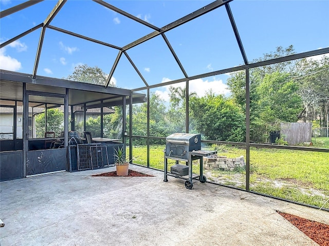 1510 Chatsworth Ave, Deltona, FL 32738 - view of patio featuring a lanai