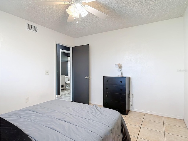 1510 Chatsworth Ave, Deltona, FL 32738 - bedroom featuring a textured ceiling, light tile patterned floors, and a ceiling fan