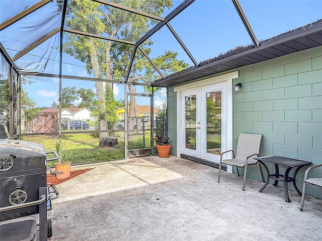 1510 Chatsworth Ave, Deltona, FL 32738 - view of patio / terrace with french doors and a lanai