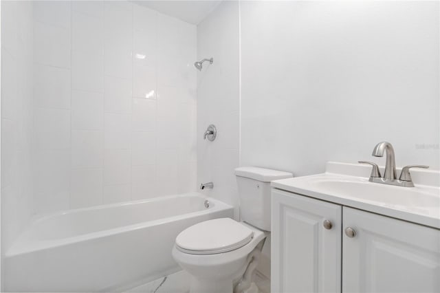 175 Springwood Cir Unit C, Longwood, FL 32750 - bathroom featuring vanity, washtub / shower combination, and marble finish flooring